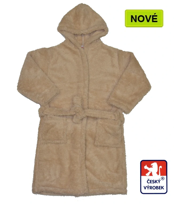 Dětský župan Dětský svět Lamový béžový velikost 170