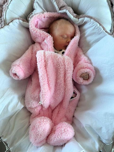 Jarní kojenecká kombinéza Dětský svět Lama růžová s ovečkou vel.74