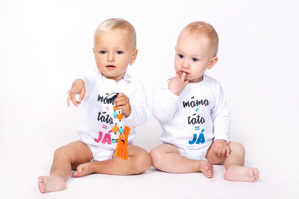 Dětské body s potiskem New Baby máma+táta=Já velikost 68