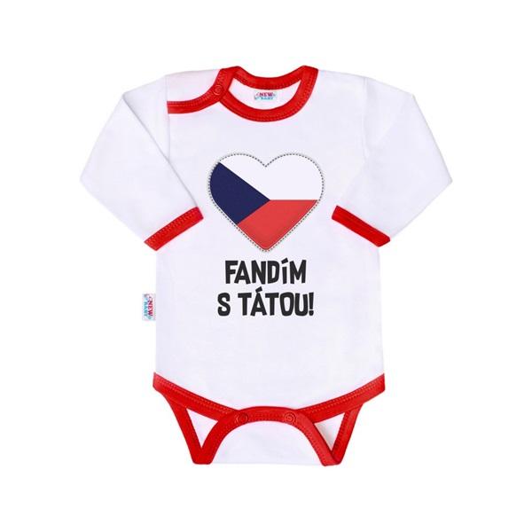 Dětské body New Baby Fandím s tátou vel.74