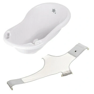 Keeeper síťka do vaničky pro miminko – šedá, nastavitelná, bezpečné koupání