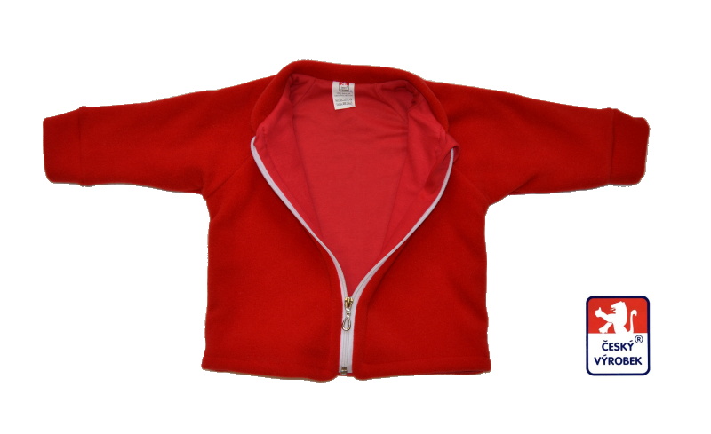 Kojenecký kabátek/bundička Dětský svět červená