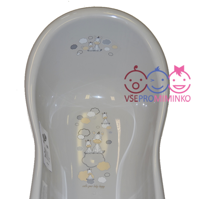 Dětská vanička Maltex zebra šedá 100cm 