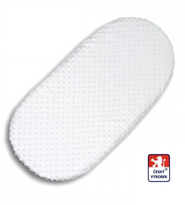 Prostěradlo do kočárku MINKY bílé – dětské prostěradlo do hlubokého kočárku Dětský svět