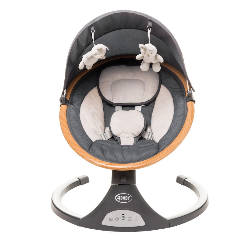 Kojenecké lehátko 4BABY ROCK’ N RELAX Grey