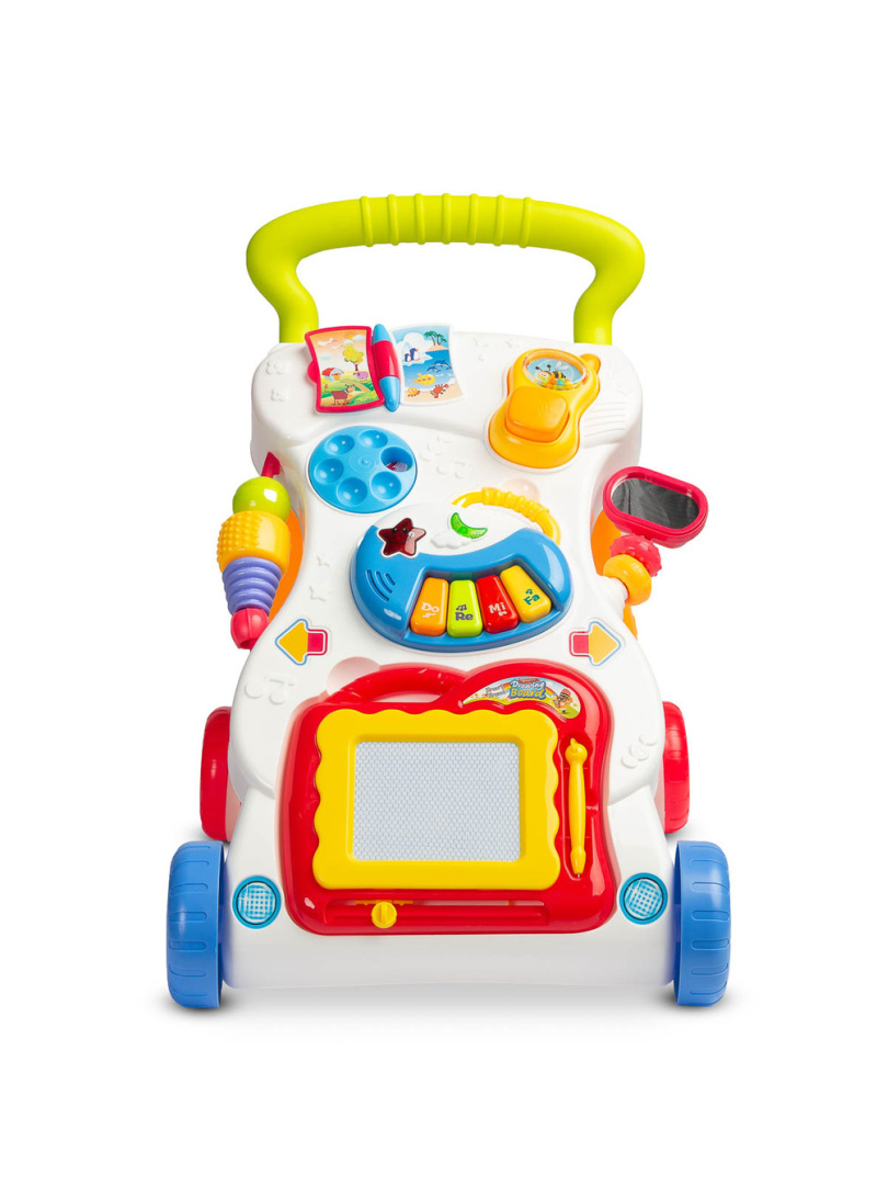 Dětské edukační chodítko TOYZ duhové – hrající chodítko pro miminka