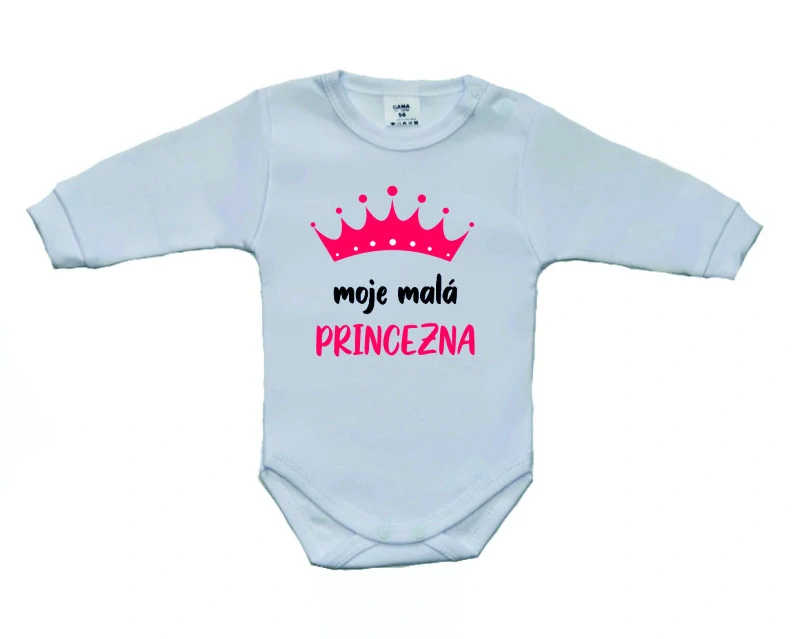 Dětské body s českým textem Dětský svět moje malá Princezna velikost 62