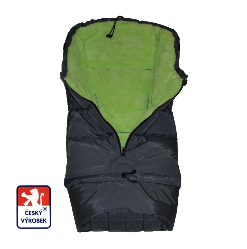 Zimní fusak do kočárku Dětský svět WINTER SPORT Fantasie 3v1 šedozelený