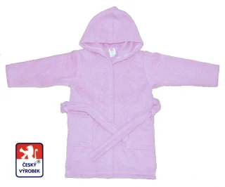 Dětský froté župan Dětský svět světle fialový vel.110