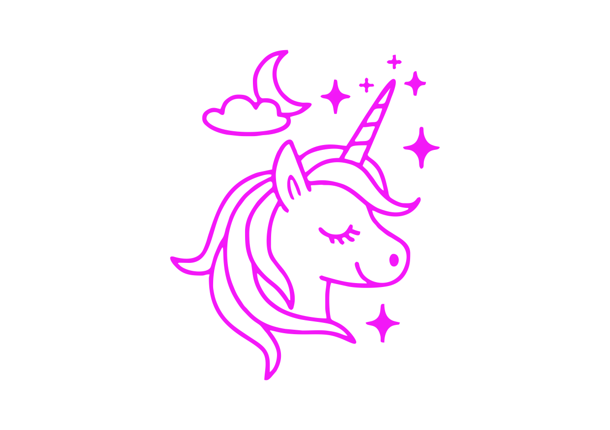 Obrázek pro potisk č.87 jednorožec