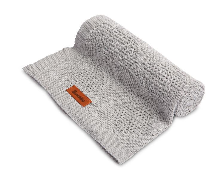 Zavinovací bambusová deka do kočárku Sensillo šedá