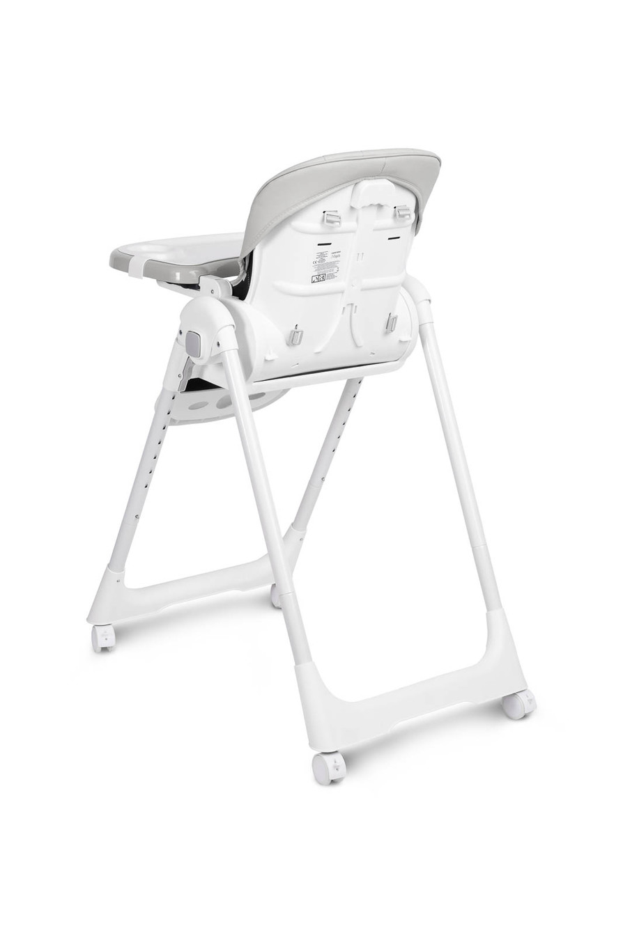 Dětská jídelní skládací židlička CARETERO Megalo light grey