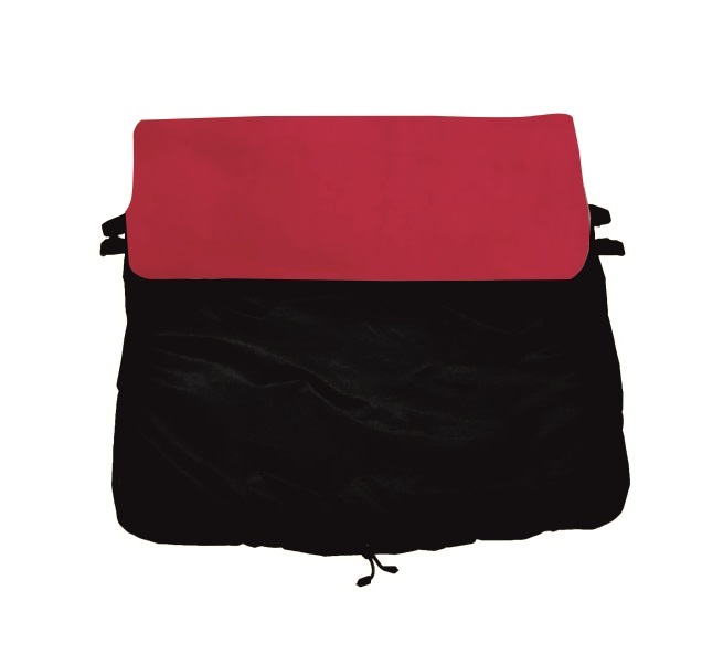 Nepadající deka do kočárku Dětský svět black/amarant