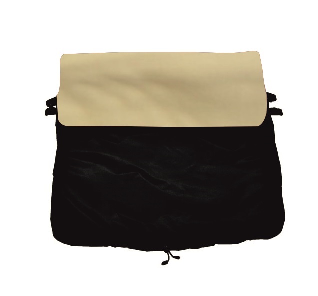 Nepadací deka do kočárku Dětský svět black/smetana