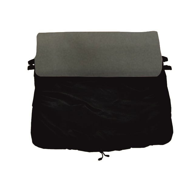 Nepadací deka do kočárku Dětský svět black/tmavě šedá