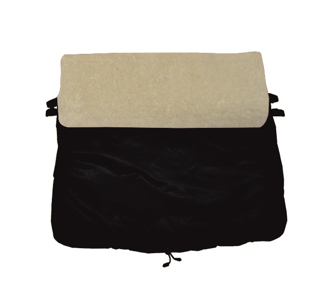 Nepadací deka do kočárku Dětský svět black/krémová lama