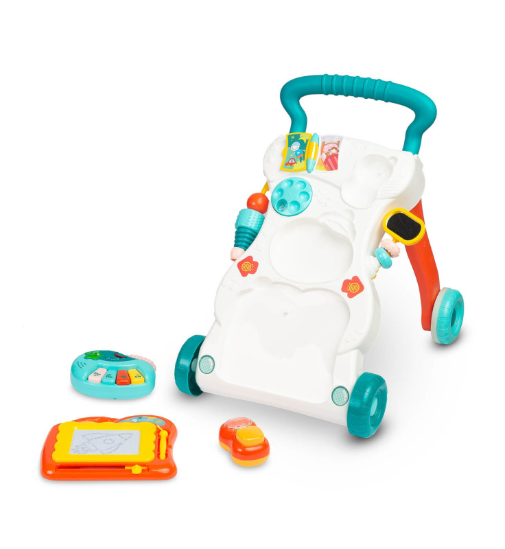 Dětské hrající edukační chodítko TOYZ tyrkysové