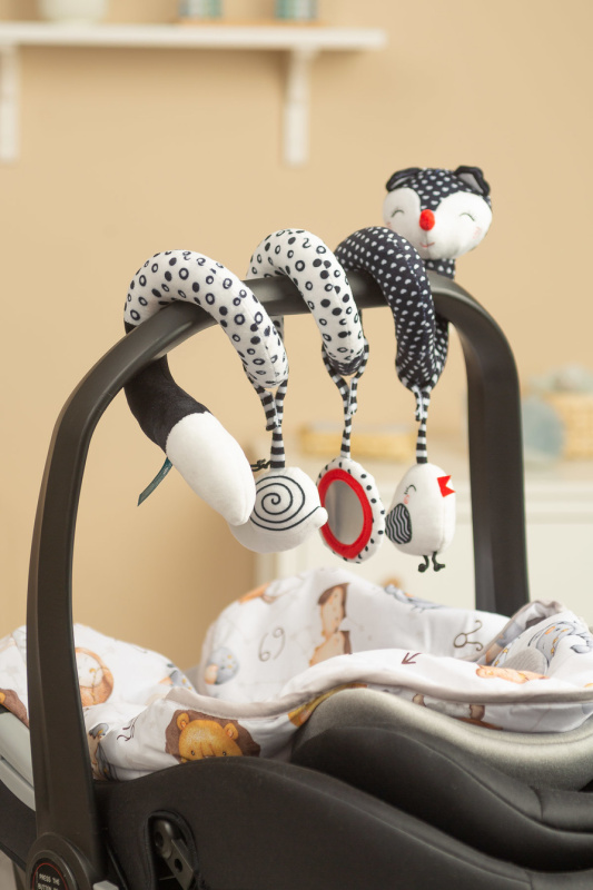 Plyšová spirála Sensillo, Black&White, liška