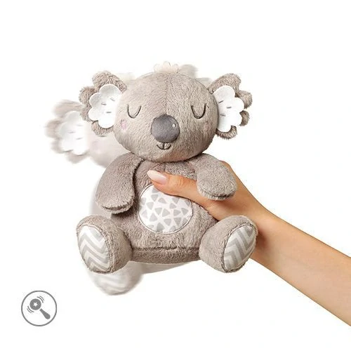Kojenecká plyšová hračka BabyOno s chrastítkem, šedá koala