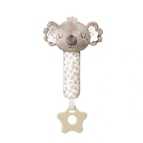 Kojenecká pískací hračka s kousátkem BabyOno šedá koala
