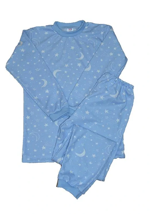 Chlapecké bavlněné pyžamo Dětský svět modré hvězdy