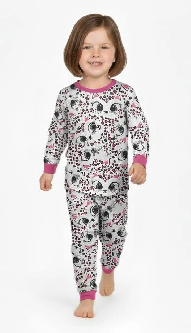 Holčičí bavlněné pyžamo Dětský svět Kočky vel.122