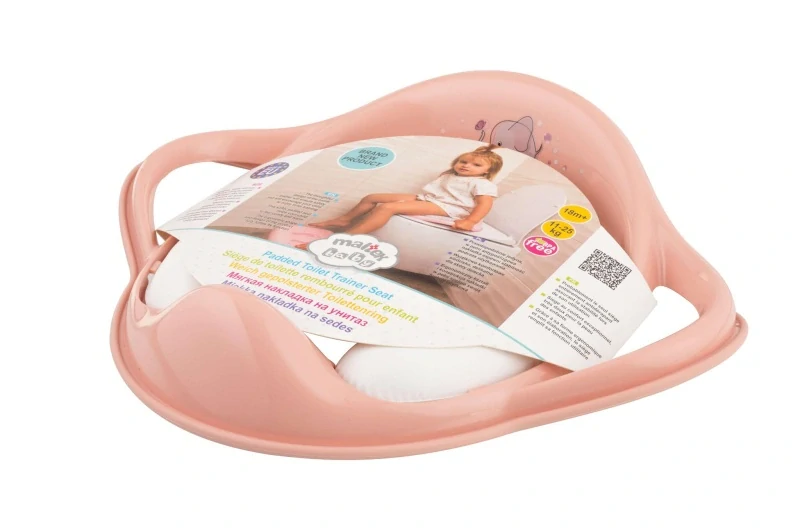 Redukce na WC s úchyty MALTEX Sloník Minimal – měkká, peach rose
