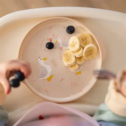 Dětský jídelní set FARMER BabyOno – talíř, hrnek a miska pro první krmení