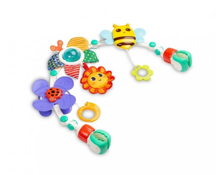 Dětská hrazdička s chrastítky Toyz Louka – hračka na kočárek 👶🌼