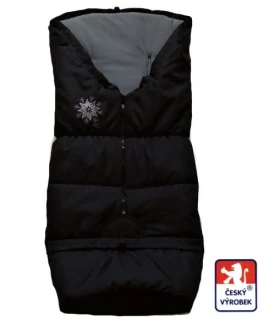 Zimní fusak do kočárku Dětský svět winter bag tmavě šedý