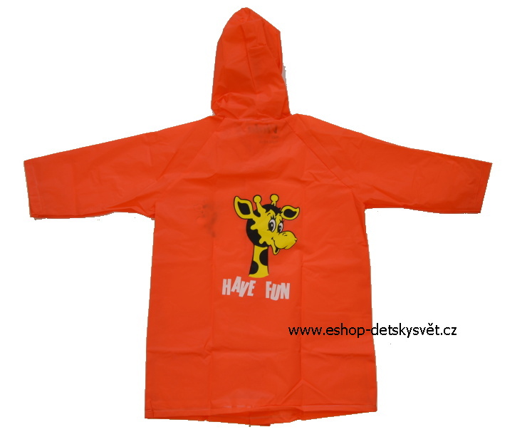 Dětská pláštěnka Viola červená vel. 100 – pláštěnka pro děti 🌧️🦒
