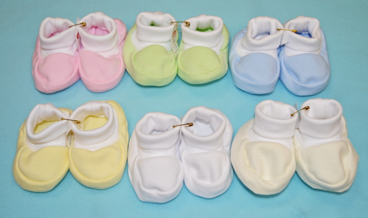 Kojenecké papučky Dětský svět bavlněné bílé