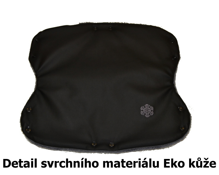 Zimní rukávník na kočárek Dětský svět ELEGANC Black/Grey