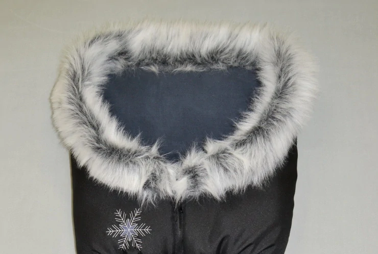 Dětský fusak s kožešinou Dětský svět winter bag Eskymo tmavě šedý