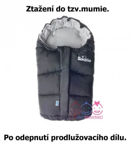 Zimní fusak COMBI 3v1 Sensillo BERÁNEK černý
