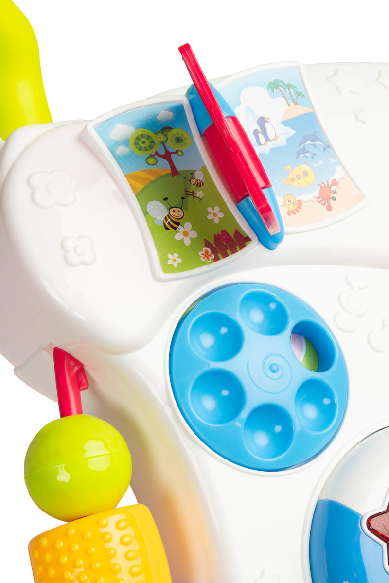 Dětské edukační chodítko TOYZ duhové – hrající chodítko pro miminka