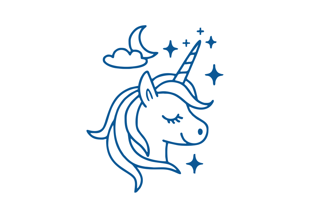 Obrázek pro potisk č.87 jednorožec