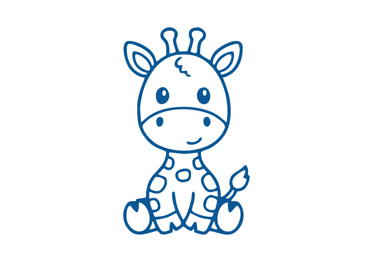 Obrázek pro potisk č.89 sladká žirafa