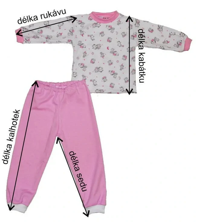 Dívčí pyžamo Dětský svět, srdíčka červené vel.86