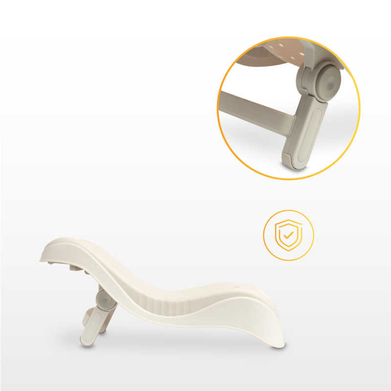 Skládací lehátko do vany POSI béžové