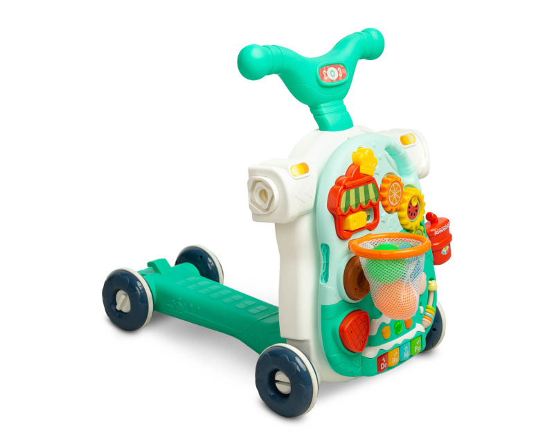 Dětské víceúčelové chodítko 5v1 TOYZ, tyrkysové