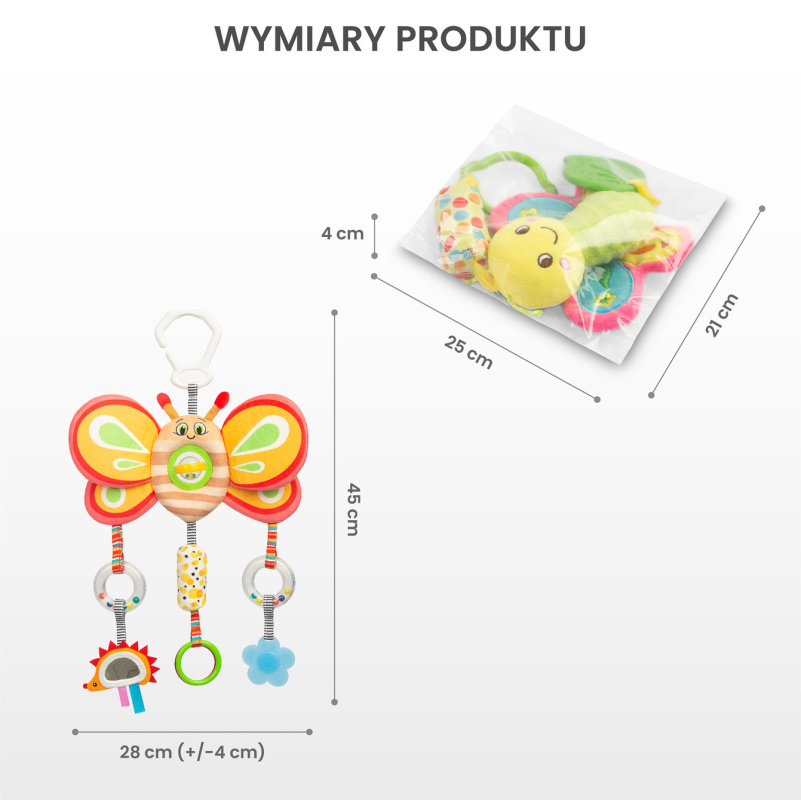 Plyšová závěsná hračka na kočárek Sensillo Krab