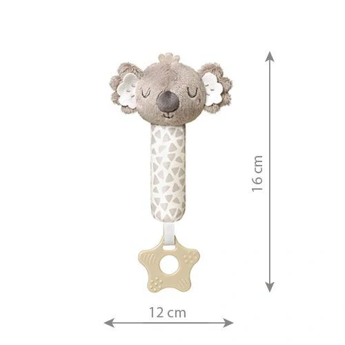 Kojenecká pískací hračka s kousátkem BabyOno šedá koala