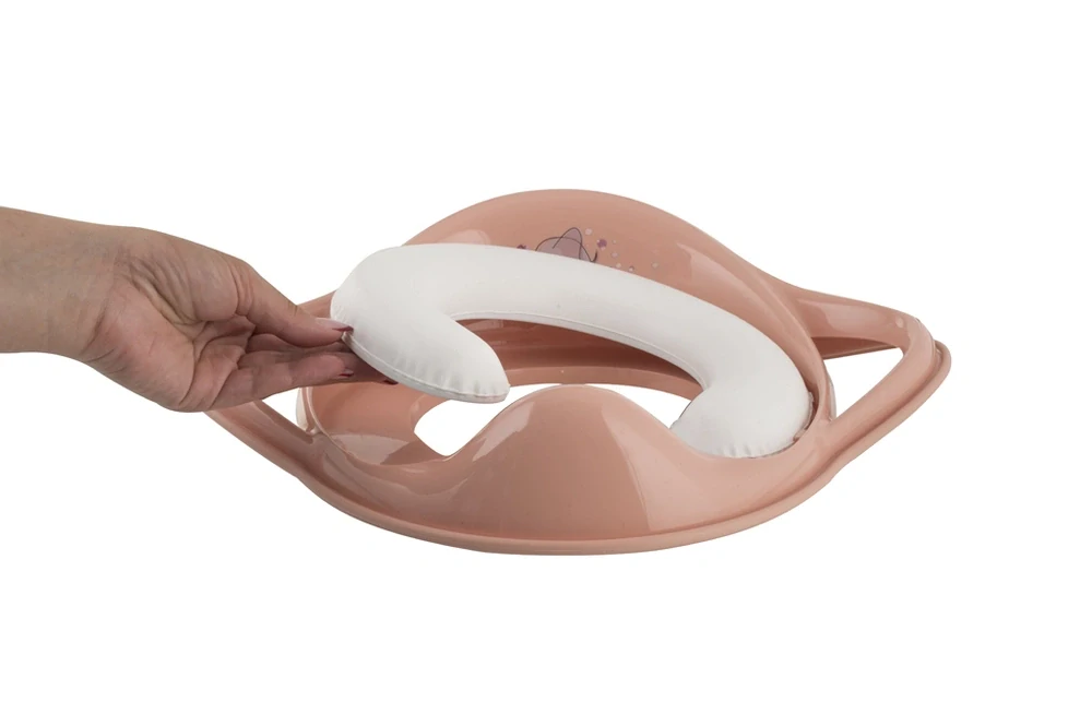 Redukce na WC s úchyty MALTEX Sloník Minimal – měkká, peach rose