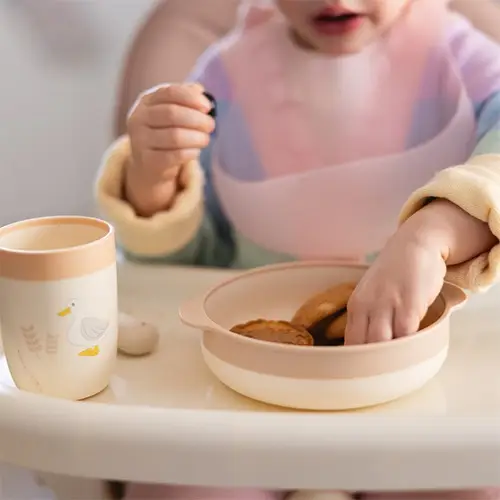 Dětský jídelní set FARMER BabyOno – talíř, hrnek a miska pro první krmení