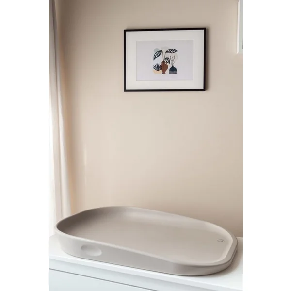 Měkká přebalovací podložka Safi Beige – béžová 50 × 70 cm 👶🤎
