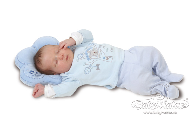 Kojenecký polštářek Baby Matex Flor bílý