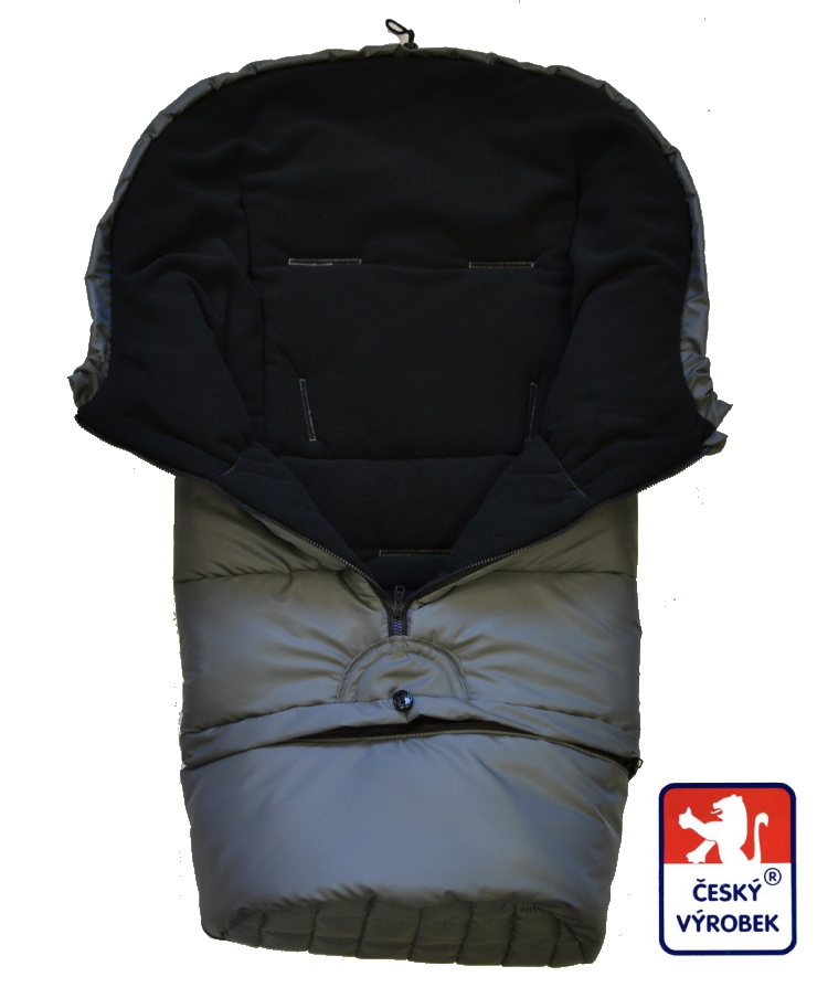 Zimní fusak do kočárku Dětský svět WINTER SPORT combi 3v1 šedočerný