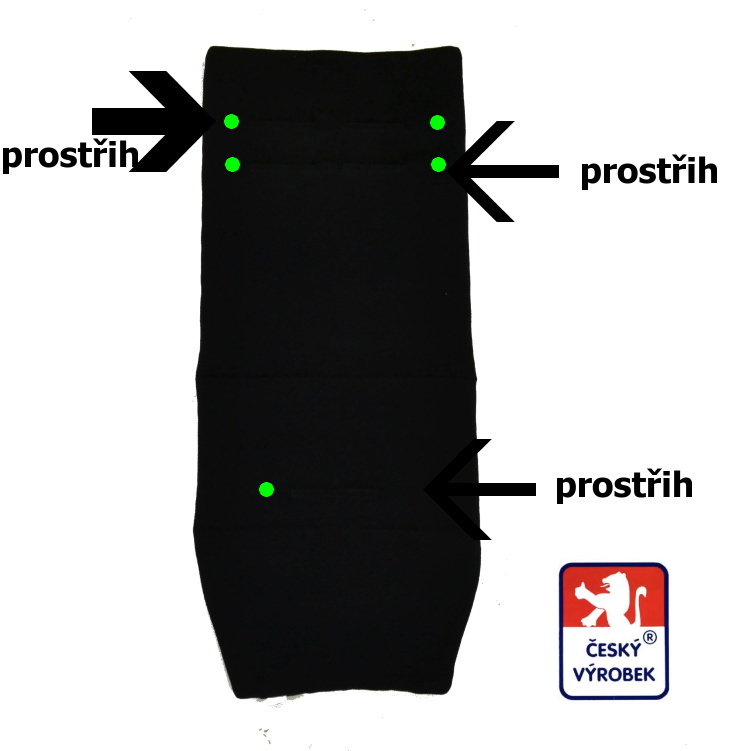 Textilní vložka do kočárku Dětský svět Valco Baby Snap 4 černá 36x90cm