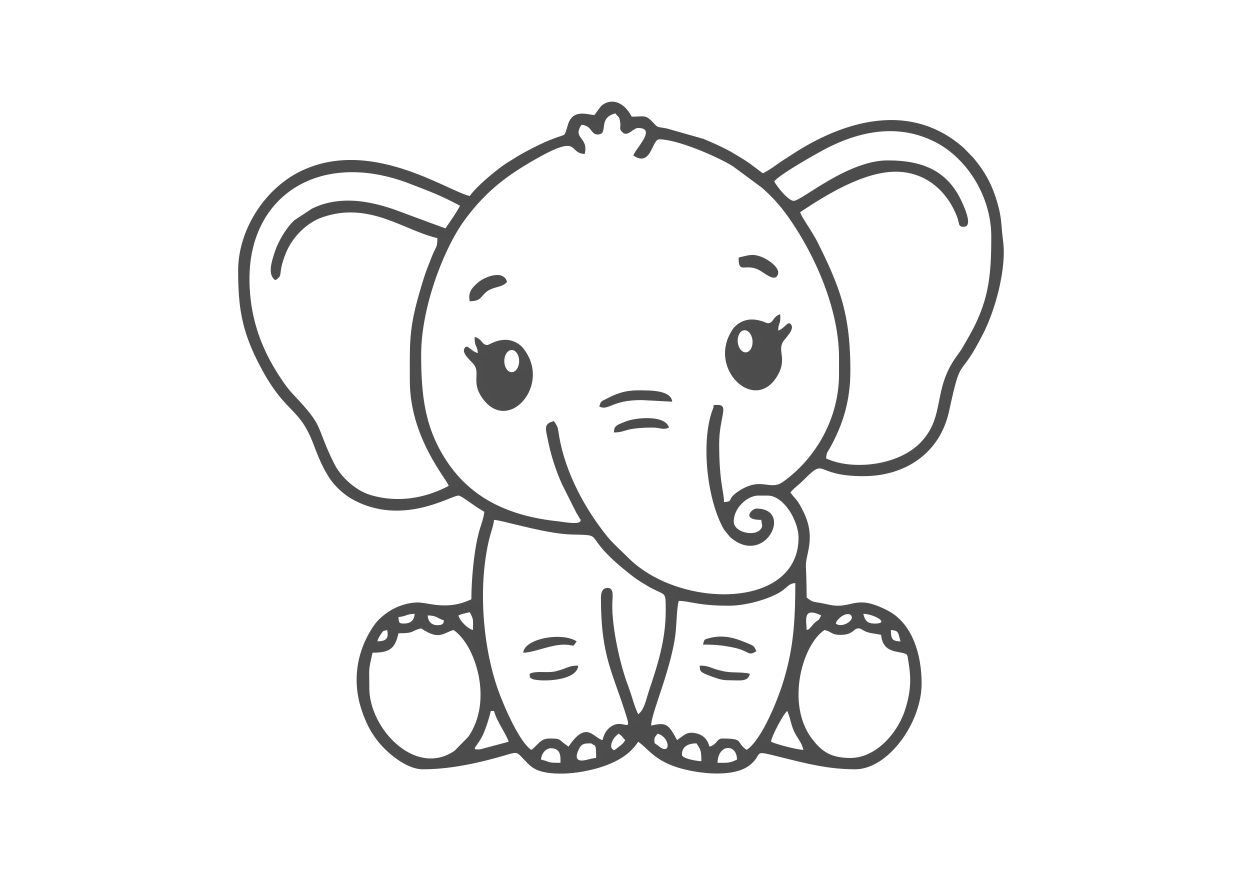 Obrázek pro potisk č.90 sloník